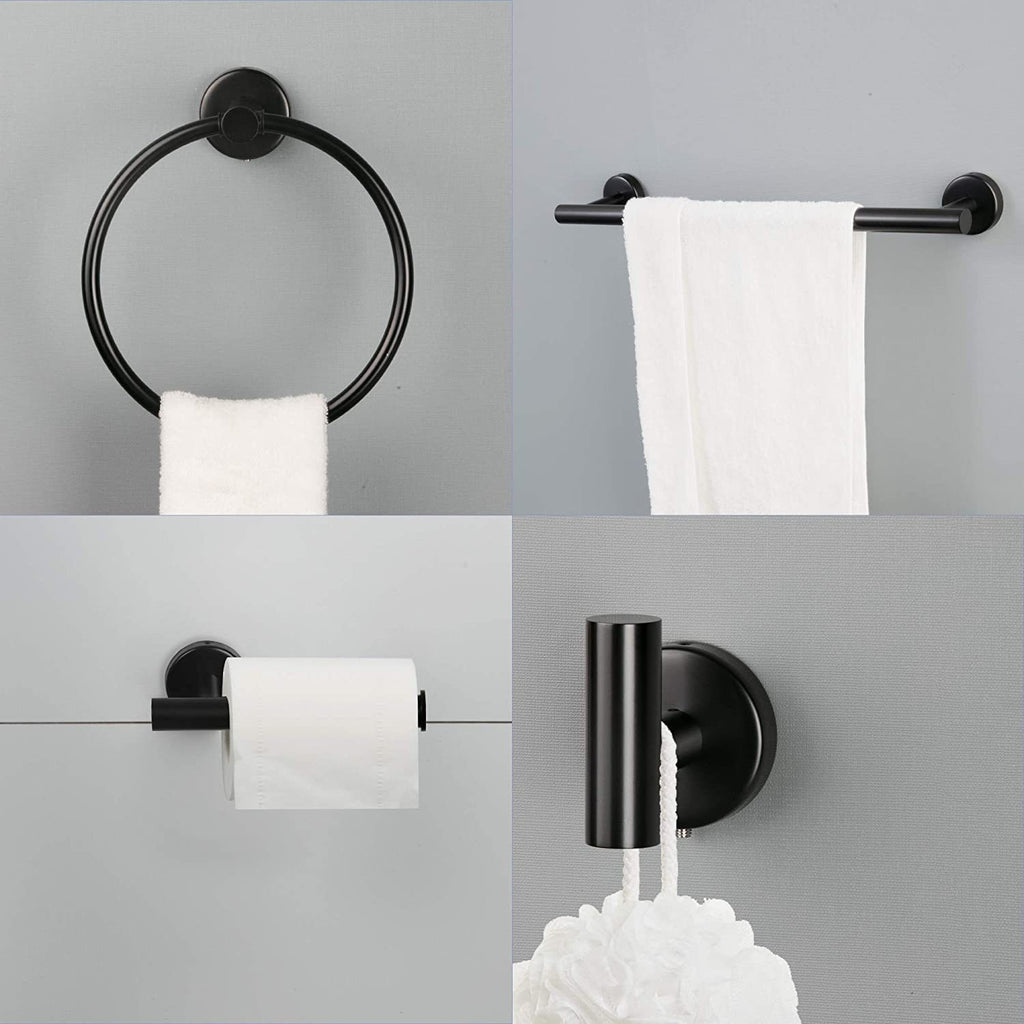 6 Piece Stainless Steel Bathroom Towel Rack Set - View 6