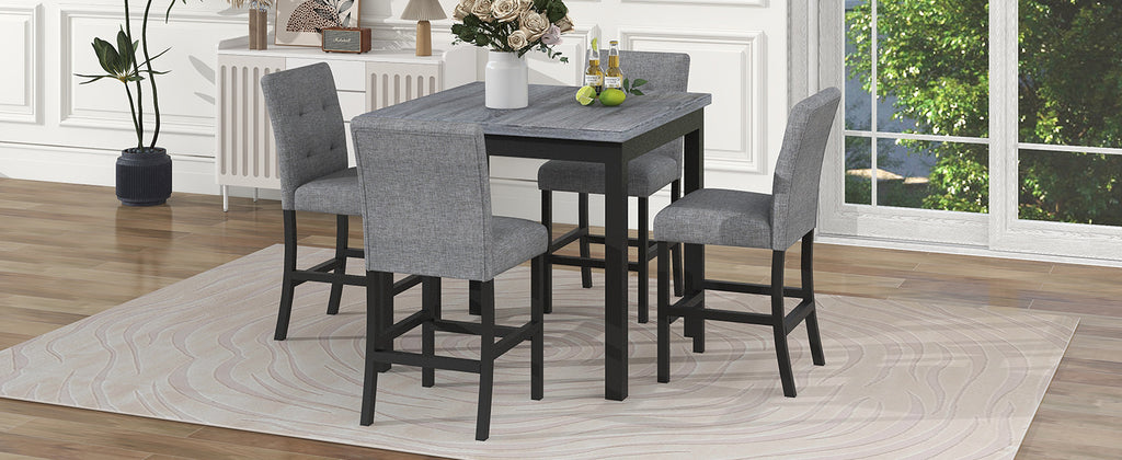 black 5‑Piece Counter‑Height Dining Set – Black - product image 19