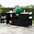Outdoor Kitchen Island for Big Green Egg Grills - Black