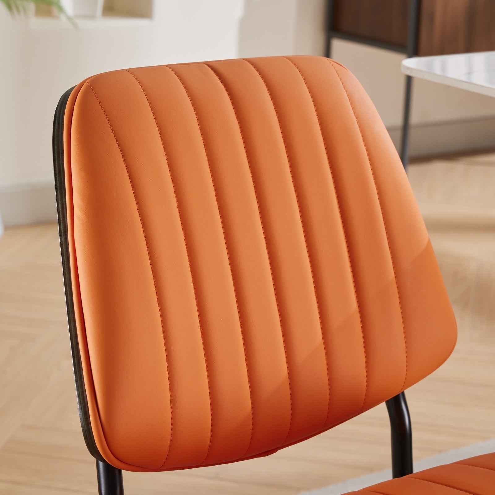 Mid Century Modern Dining Chairs Set of 2 - dimensions and size perspective