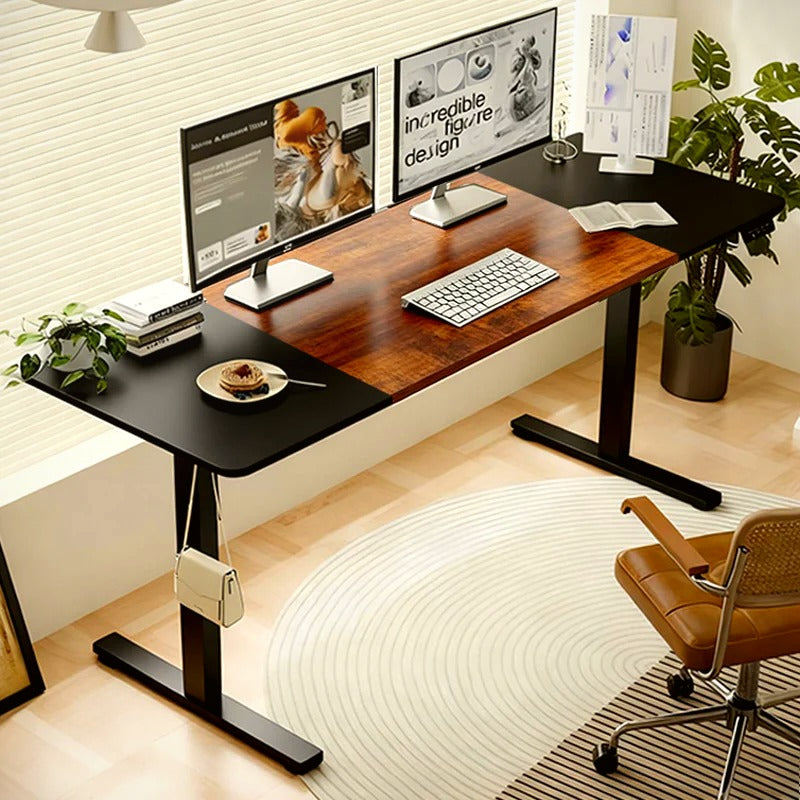 55″×24″ Rustic Brown Electric Standing Desk