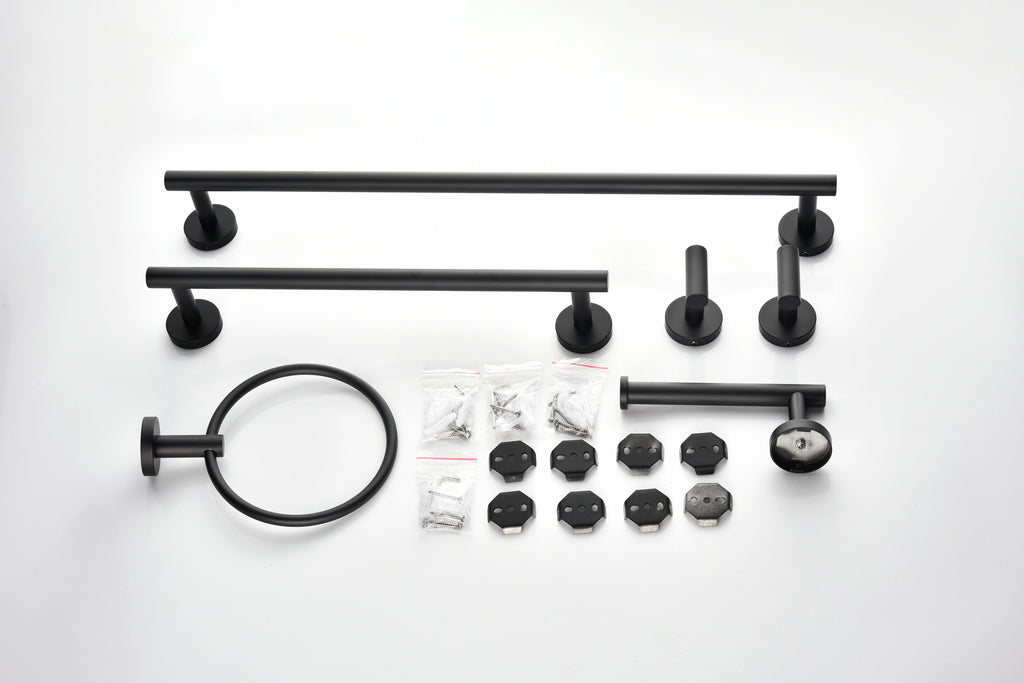 6 Piece Stainless Steel Bathroom Towel Rack Set - View 12