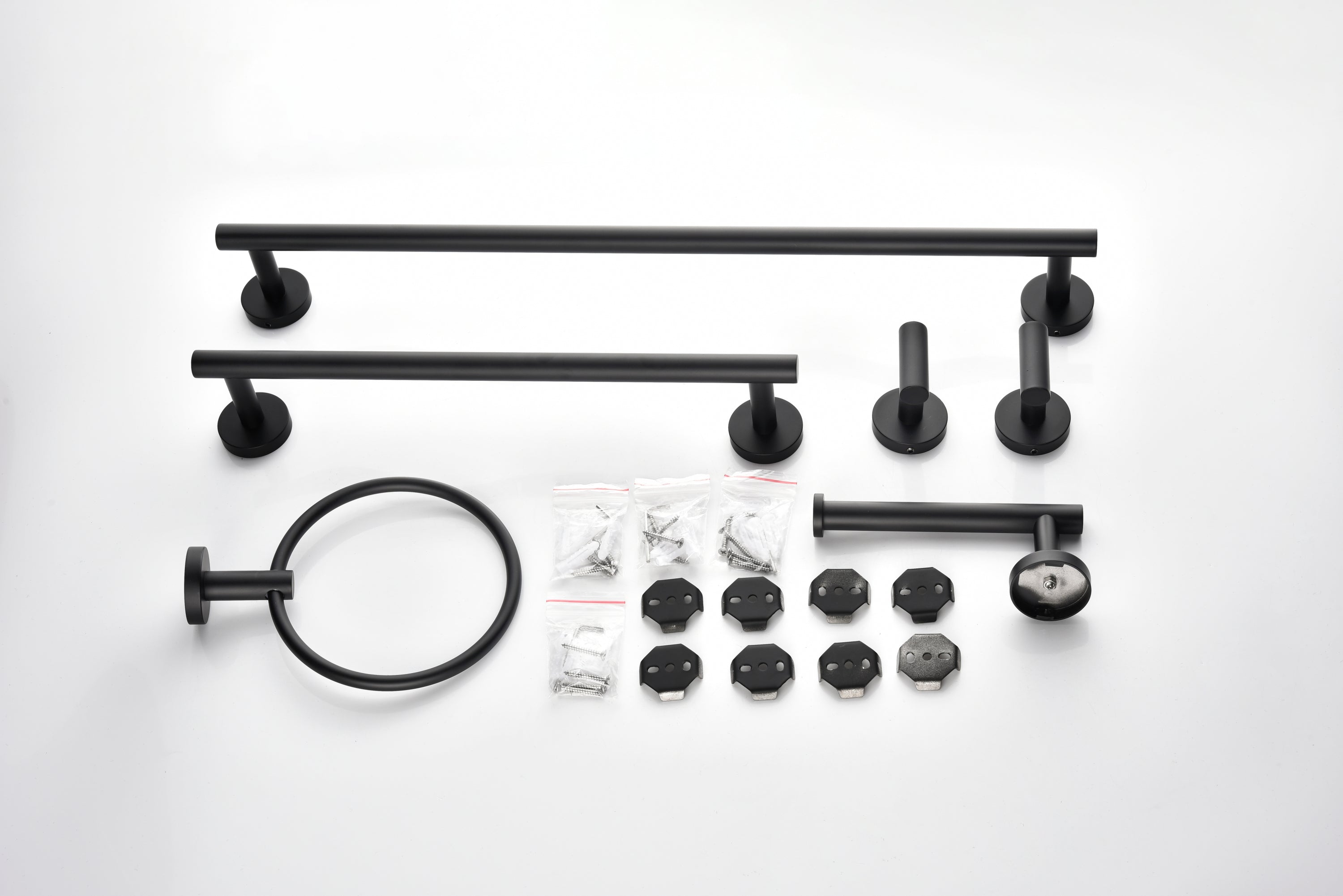 6 Piece Stainless Steel Bathroom Towel Rack Set - View 12