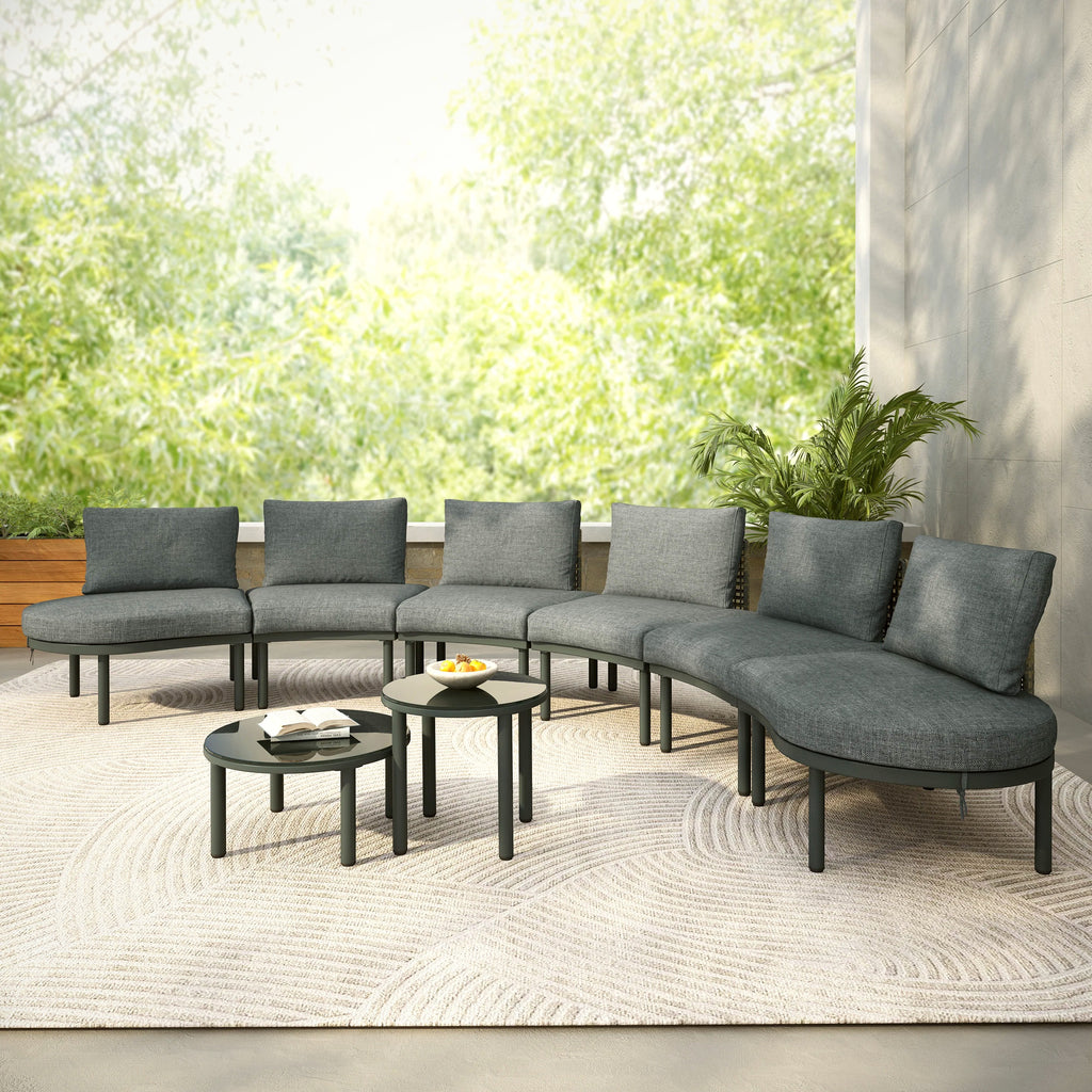 8-Piece Patio Sofa Furniture Set