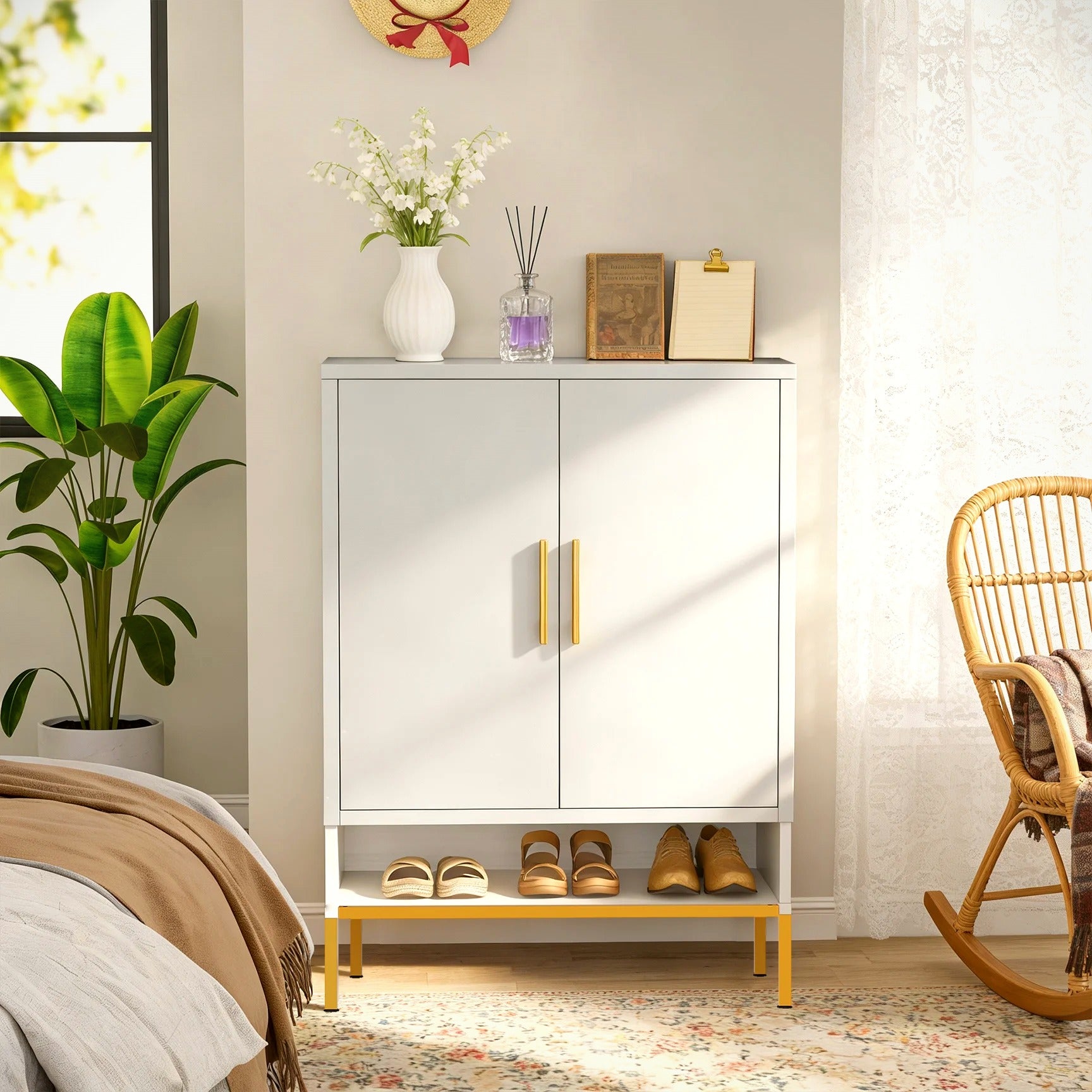 40‘’ Tall 2-Door Shoe Cabinet