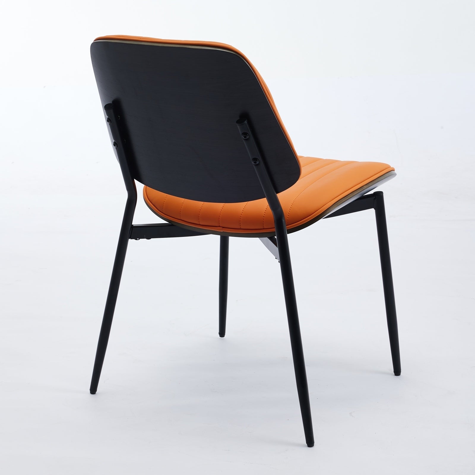 Mid Century Modern Dining Chairs Set of 2 - detail view of construction quality