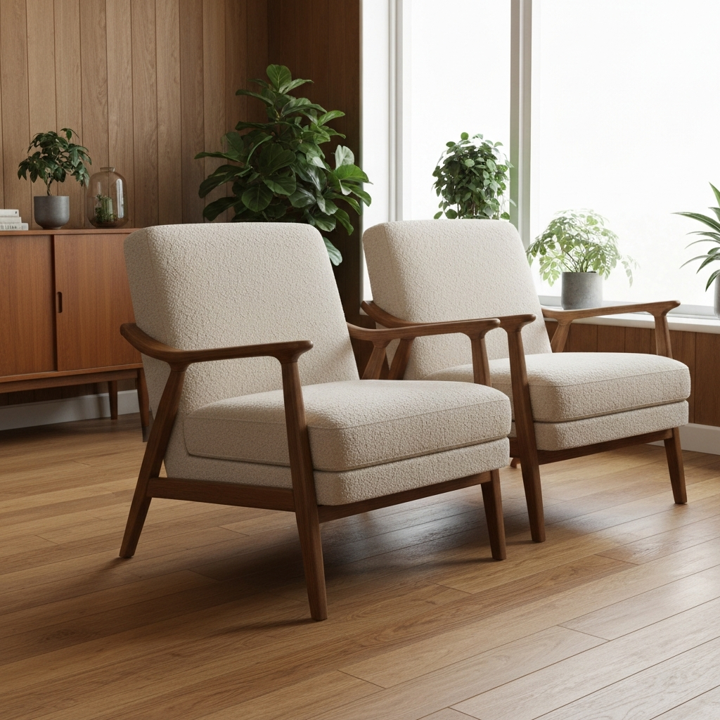 Perla Club Chairs Set of 2 - Cream — lifestyle scene 2