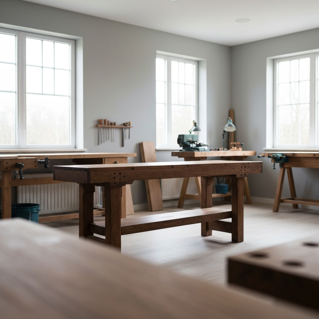 Wood Work Bench 115cm — lifestyle scene 1