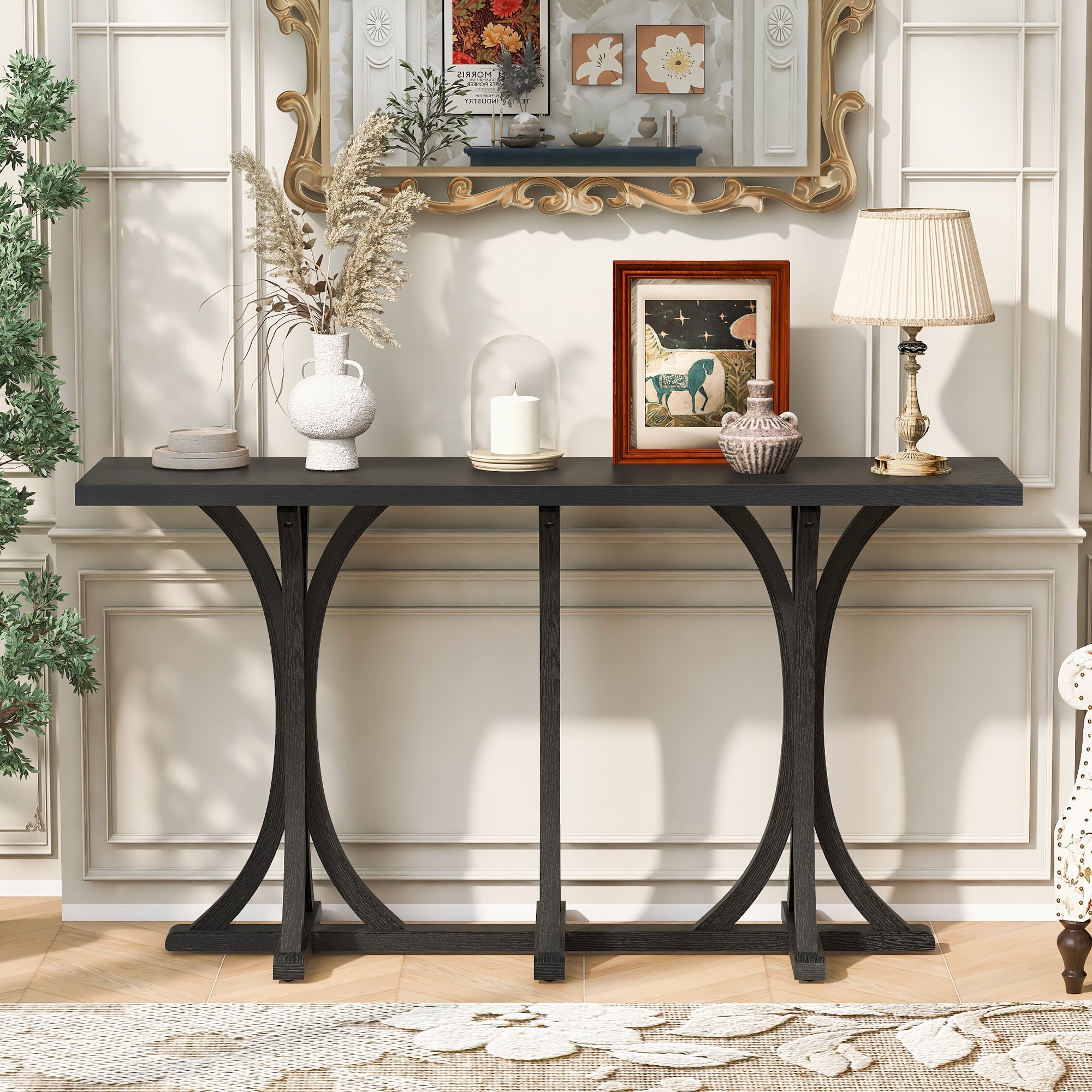 U‑Style Oak Console Table
