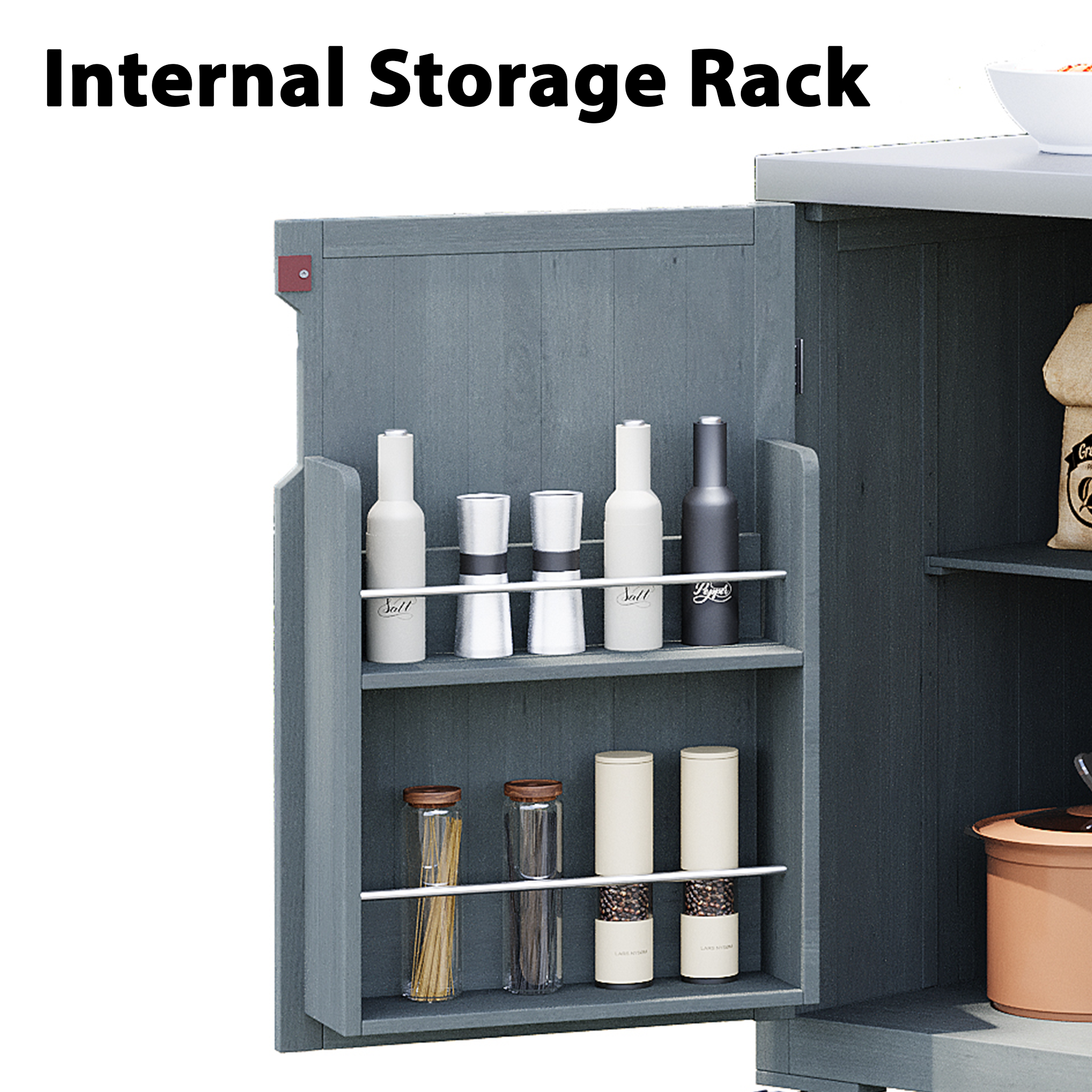 green Outdoor Kitchen Island for Big Green Egg Grills - product image 13