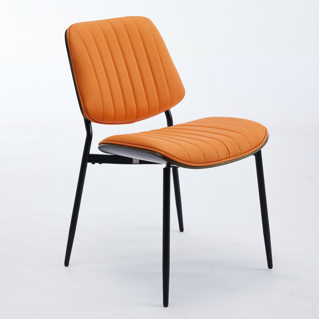 Mid Century Modern Dining Chairs Set of 2 - close-up of material texture and finish